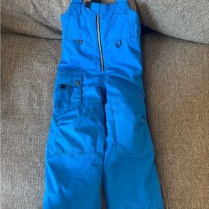 Kids Obermeyer Aspen Blue Snow Bib Overalls Size 6 EUC